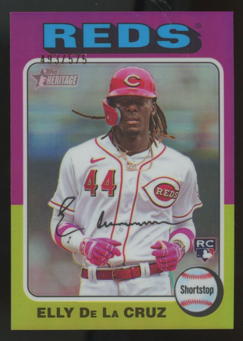 2024 Topps Heritage Elly De La Cruz RC Chrome Refractor /575 #473