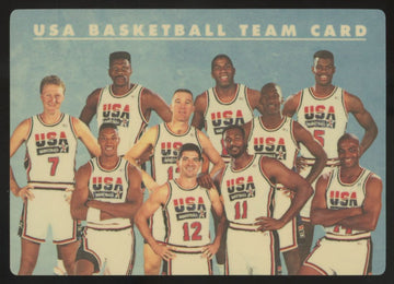 1992 Skybox USA Team Card Jordan/Bird/Barkley/Stockton/Pippen/Ewing/Johnson