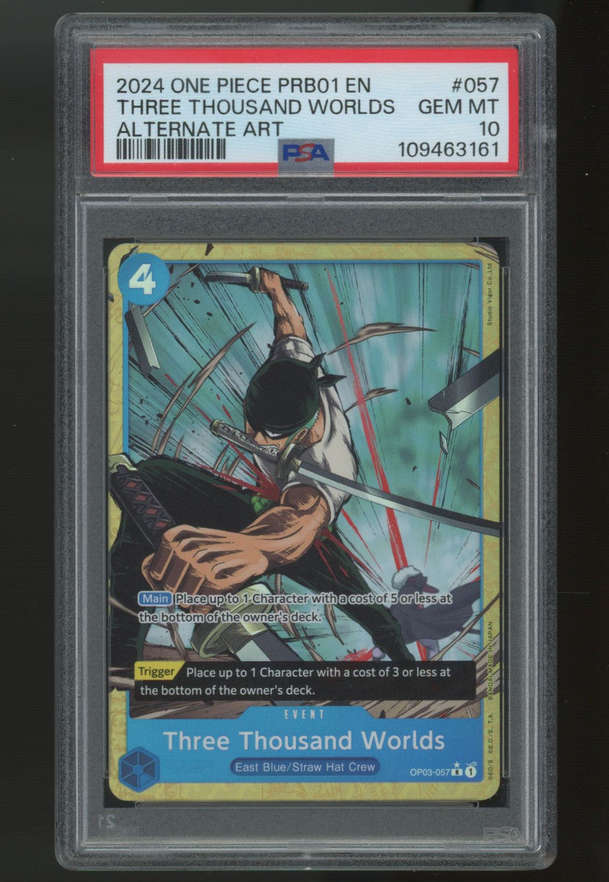2024 One Piece Three Thousand Worlds PRB01 Alt Art #057 PSA