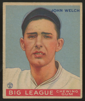 1933 Goudey John Welch #93 VG/EX