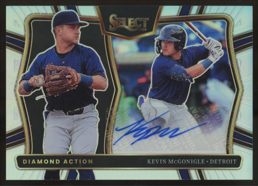 2025 Panini Select Kevin McGonigle Diamond Action Signatures Prizm Auto #DAS-KM
