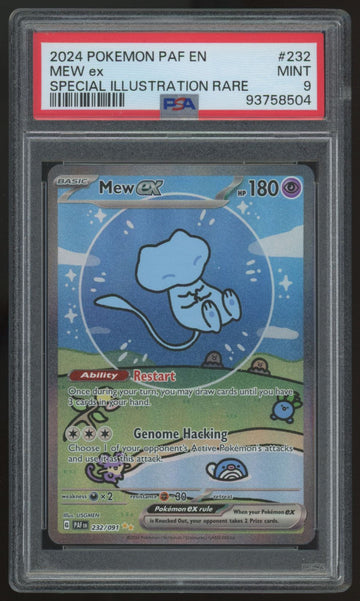 2024 Pokemon Mew ex Paldean Fates Special Illustration Rare #232 PSA 9