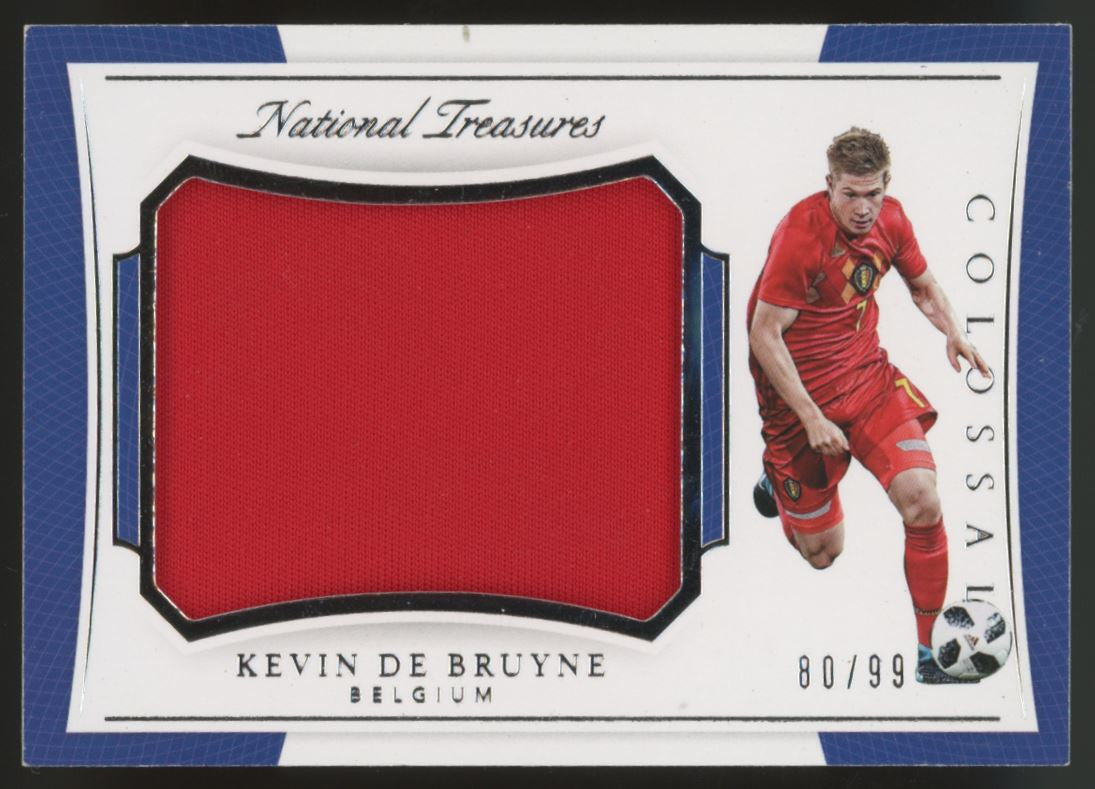 2018 National Treasures Kevin De Bruyne Colossal Patch /99 #CO-KDB