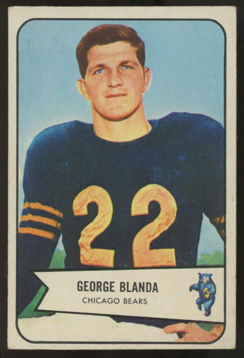 1954 Bowman George Blanda RC #23 VG/EX