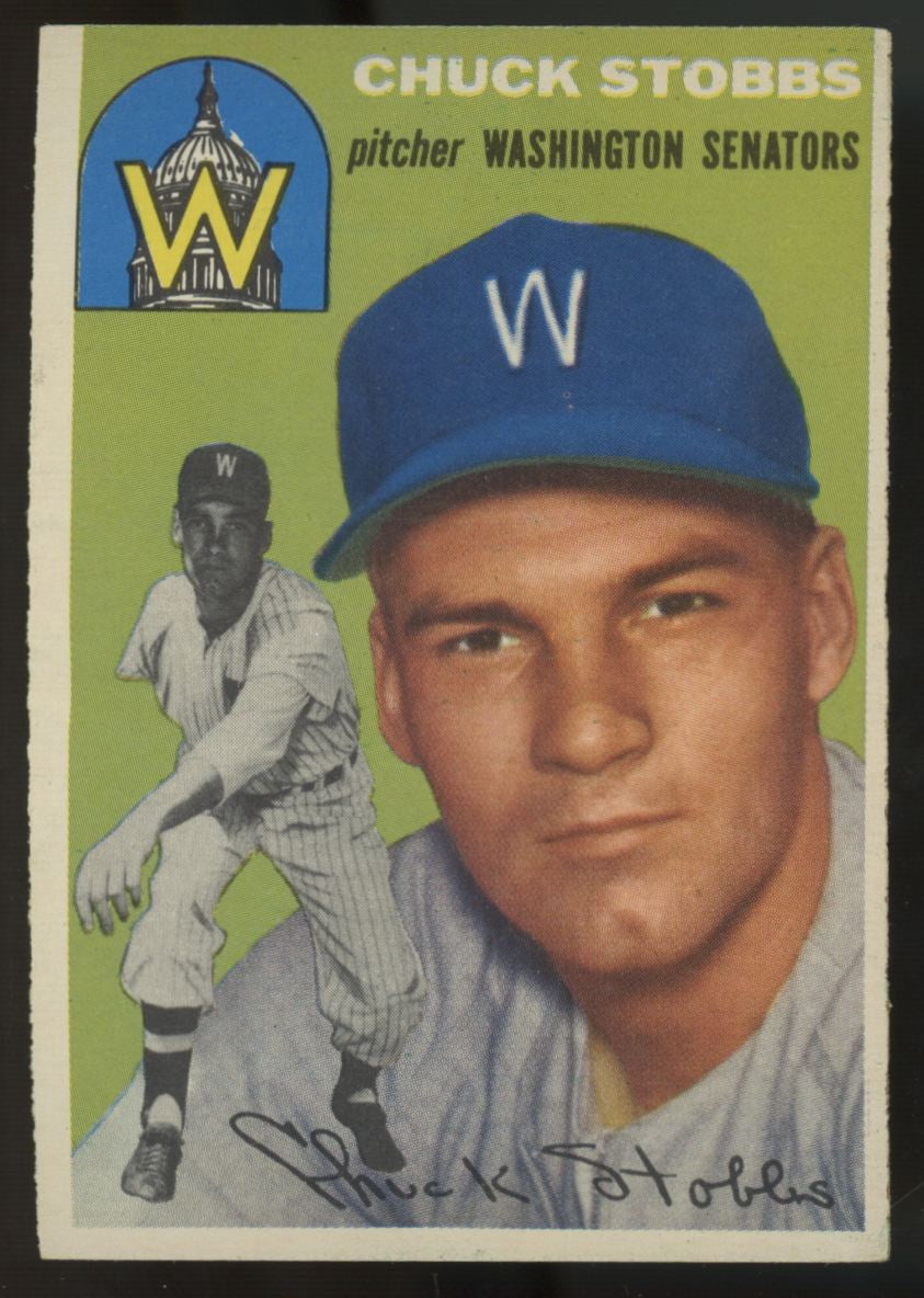 1954 Topps Chuck Stobbs #185 EX-MT