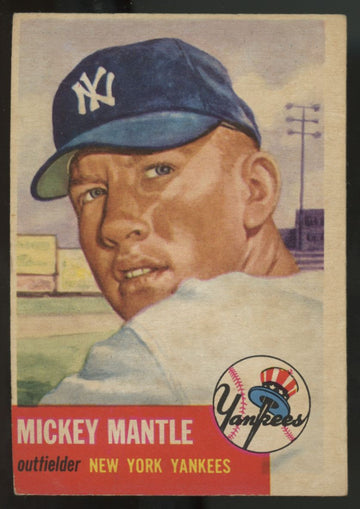 1953 Topps Mickey Mantle #82 VG