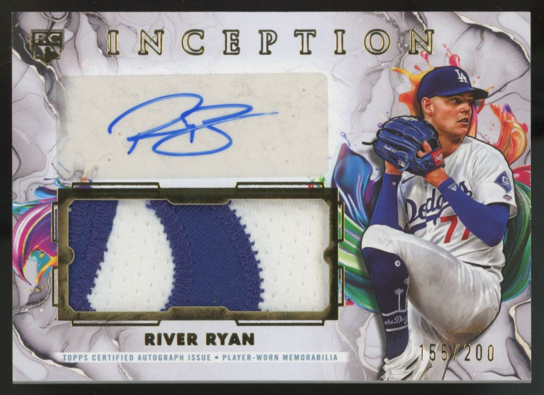 2025 Topps Inception River Ryan RC Patch Auto RPA /200 #IAPC-RR