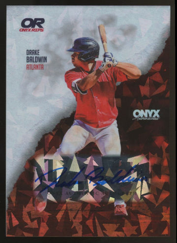 2024 Onyx Rips Drake Baldwin Cracked Ice Auto /465 #RADRBA