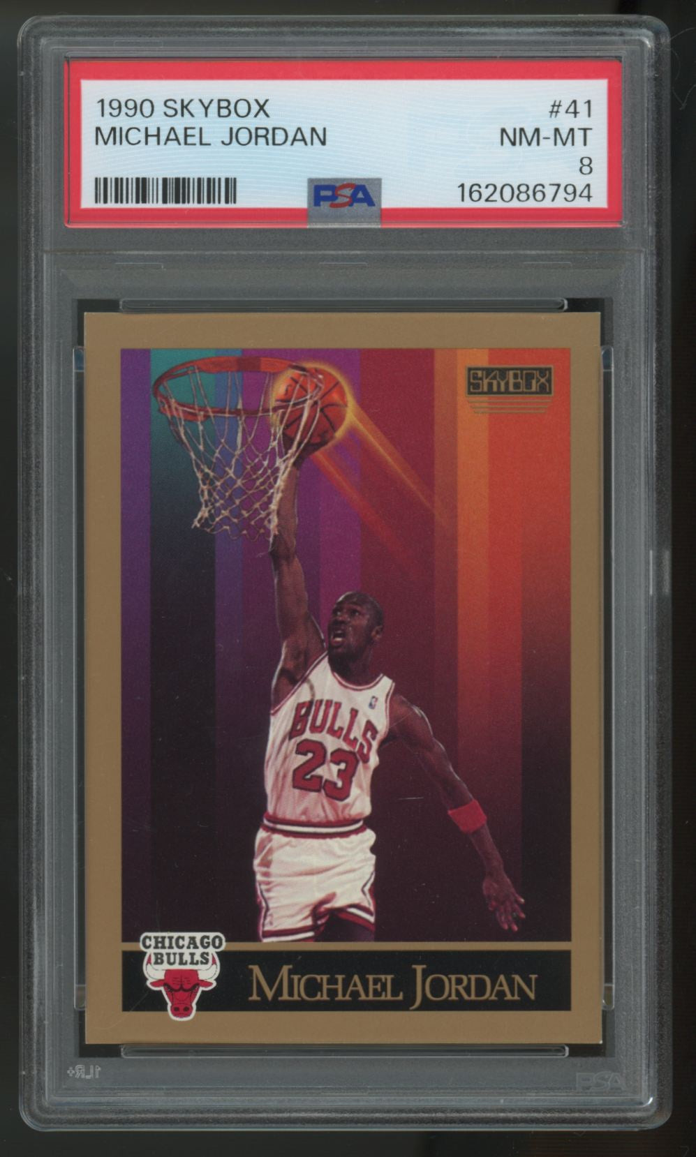 1990-91 SkyBox Michael Jordan #41 PSA 8