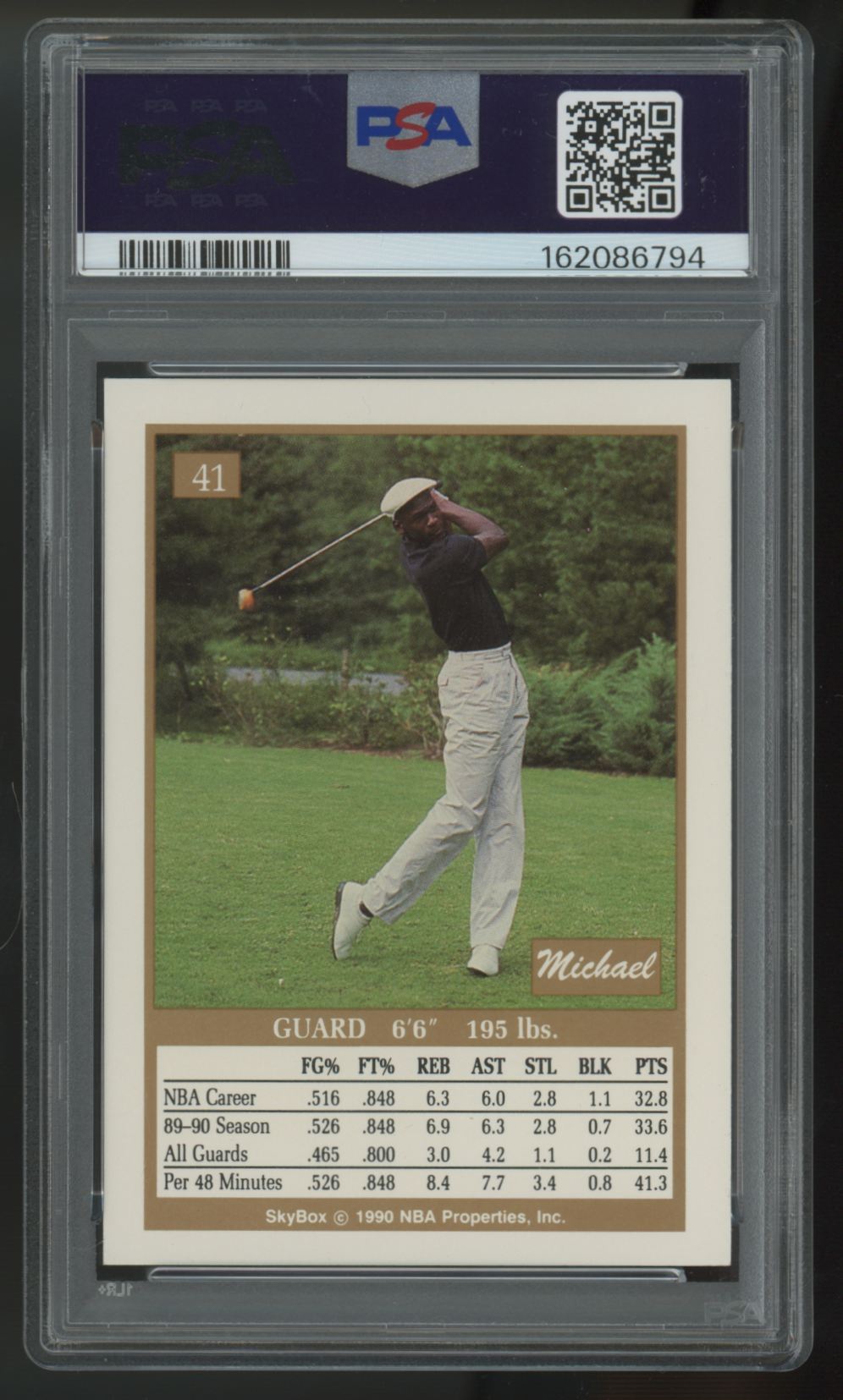 1990-91 SkyBox Michael Jordan #41 PSA 8