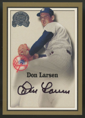 2000 Fleer Greats Of The Game Don Larsen Auto