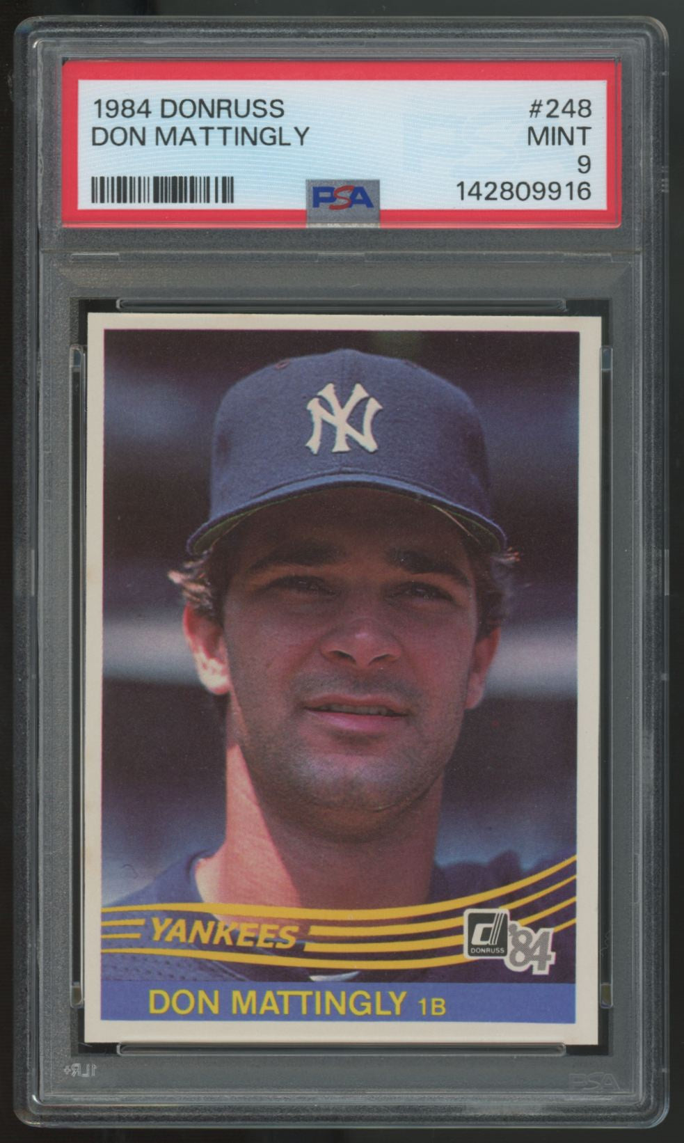 1984 Donruss Don Mattingly RC #248 PSA 9 *916