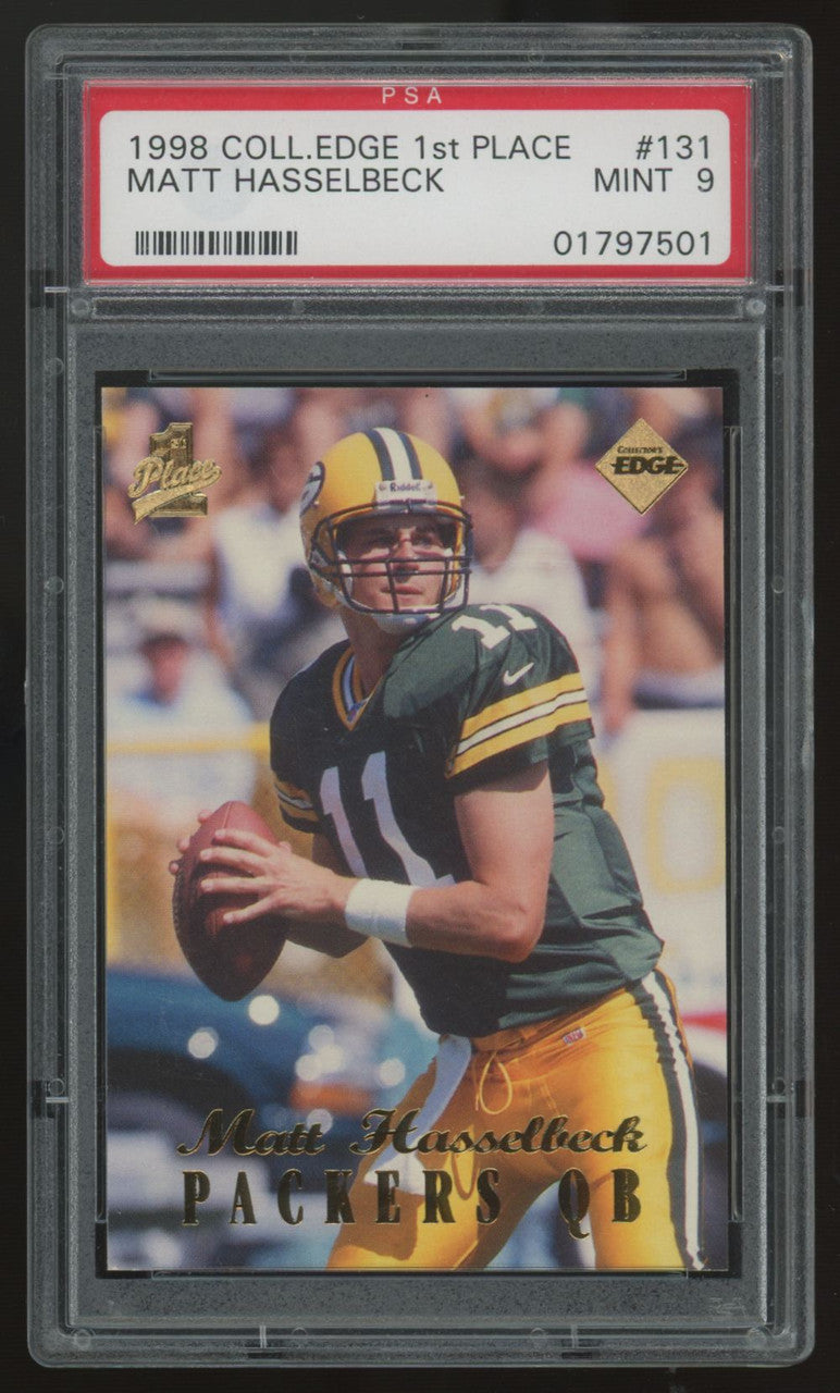 1998 Collector's Edge Matt Hasselbeck RC 1st Place #131 PSA 9