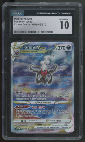 2023 Pokemon Darkrai VSTAR Crown Zenith Full Art #GG50 CGC 10