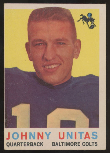 1959 Topps Johnny Unitas #1 VG-VG/EX