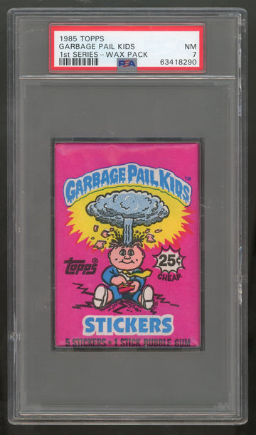 1985 Topps Garbage Pail Kids 1st Series Wax Pack PSA 7