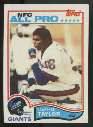 1982 Topps Lawrence Taylor RC #434 VG/EX "A"
