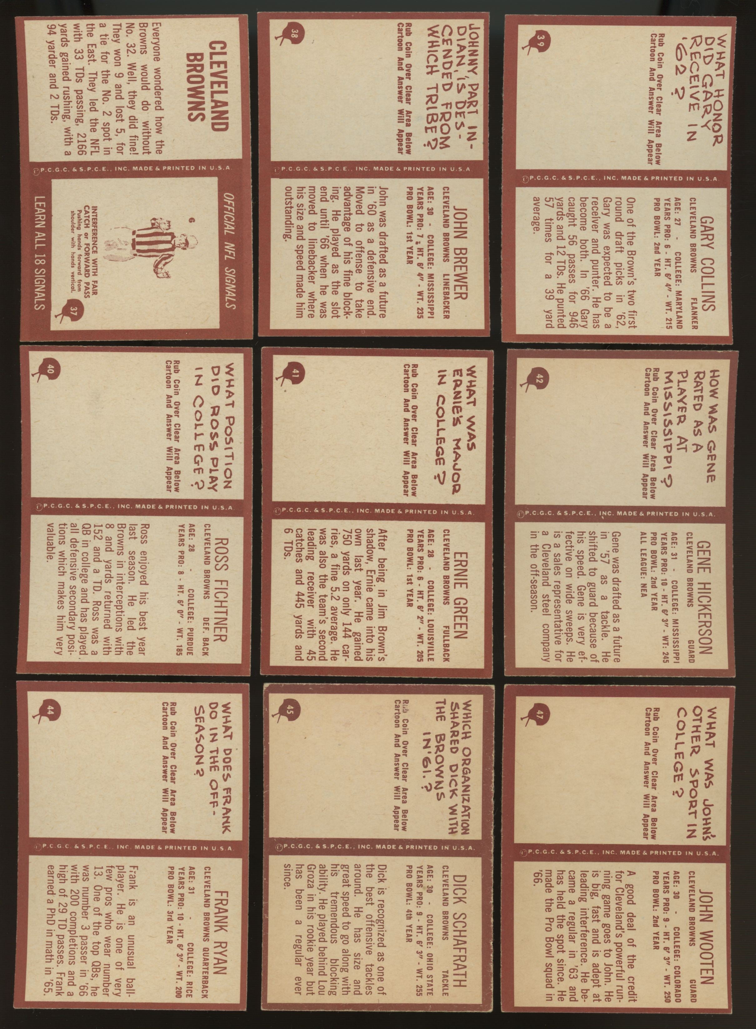 1967 Philadelphia Football Complete Set (198) EX-MT/NM