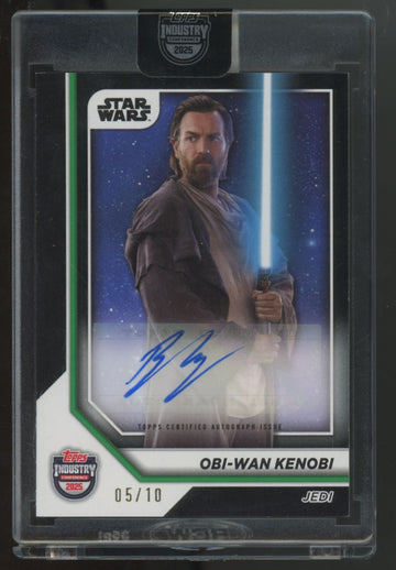 2025 Topps Industry Ewan McGregor Obi-Wan Kenobi Green Auto /10 #SWA-EM