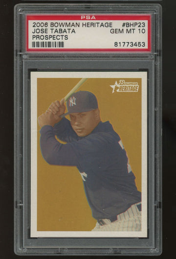 2006 Bowman Heritage Jose Tabata Prospects #BHP-23 PSA 10