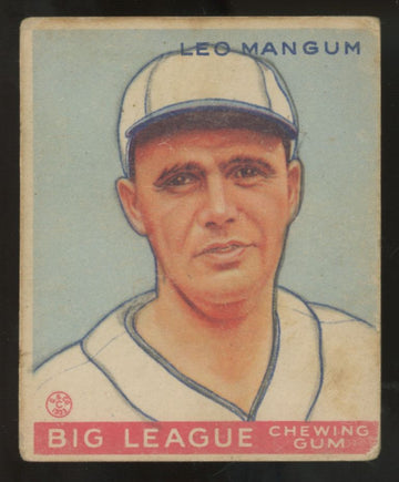 1933 Goudey Leo Mangum #162 Good