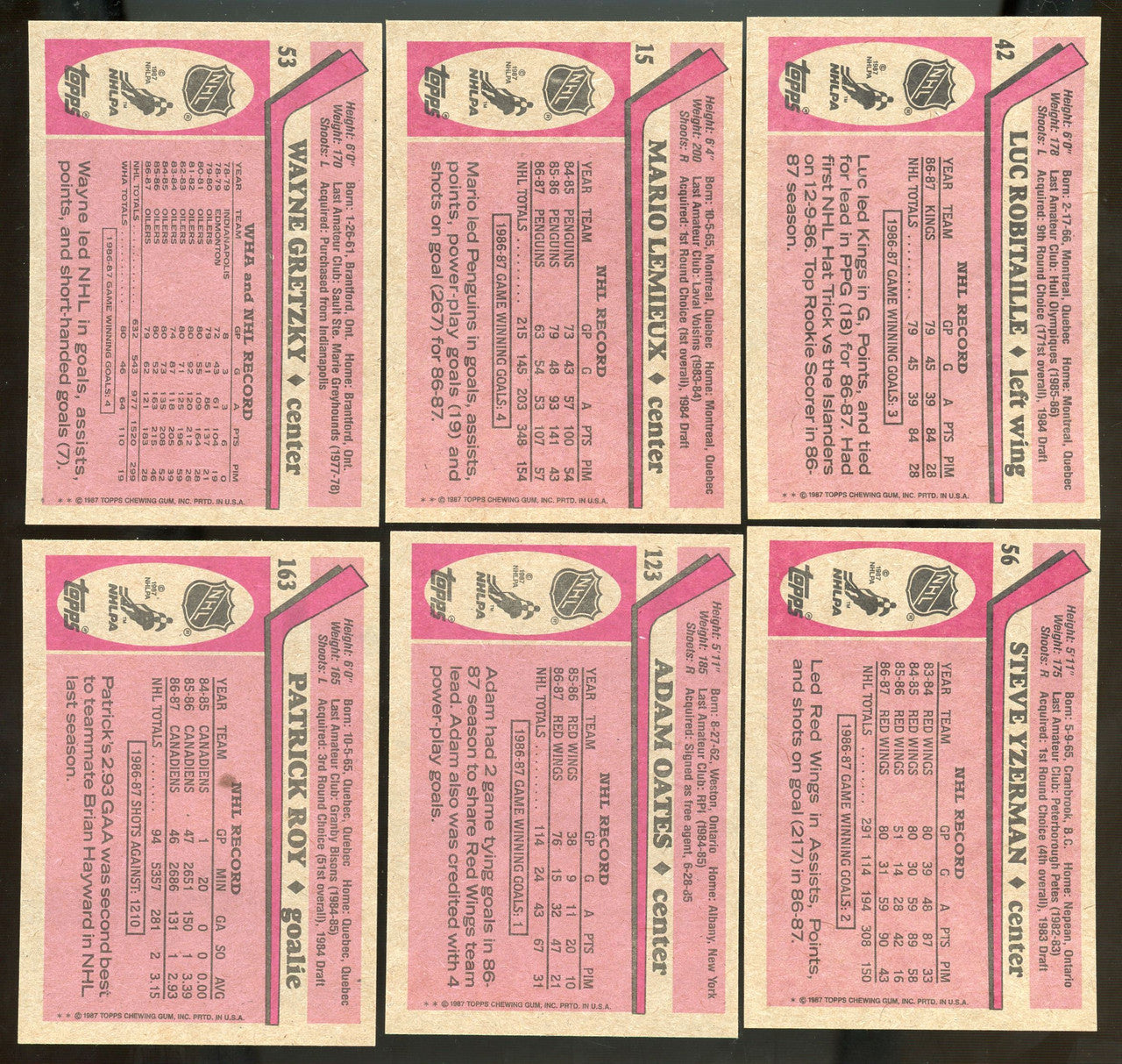 1987-88 Topps Hockey Complete Set (198) NM-MT