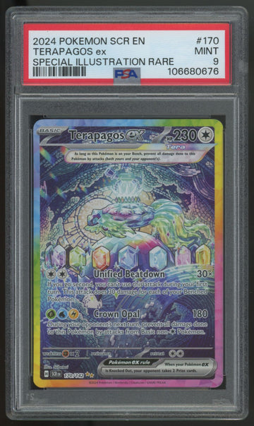 2024 Pokemon Terapagos ex Stellar Crown Special Illustration Rare #170 PSA 9