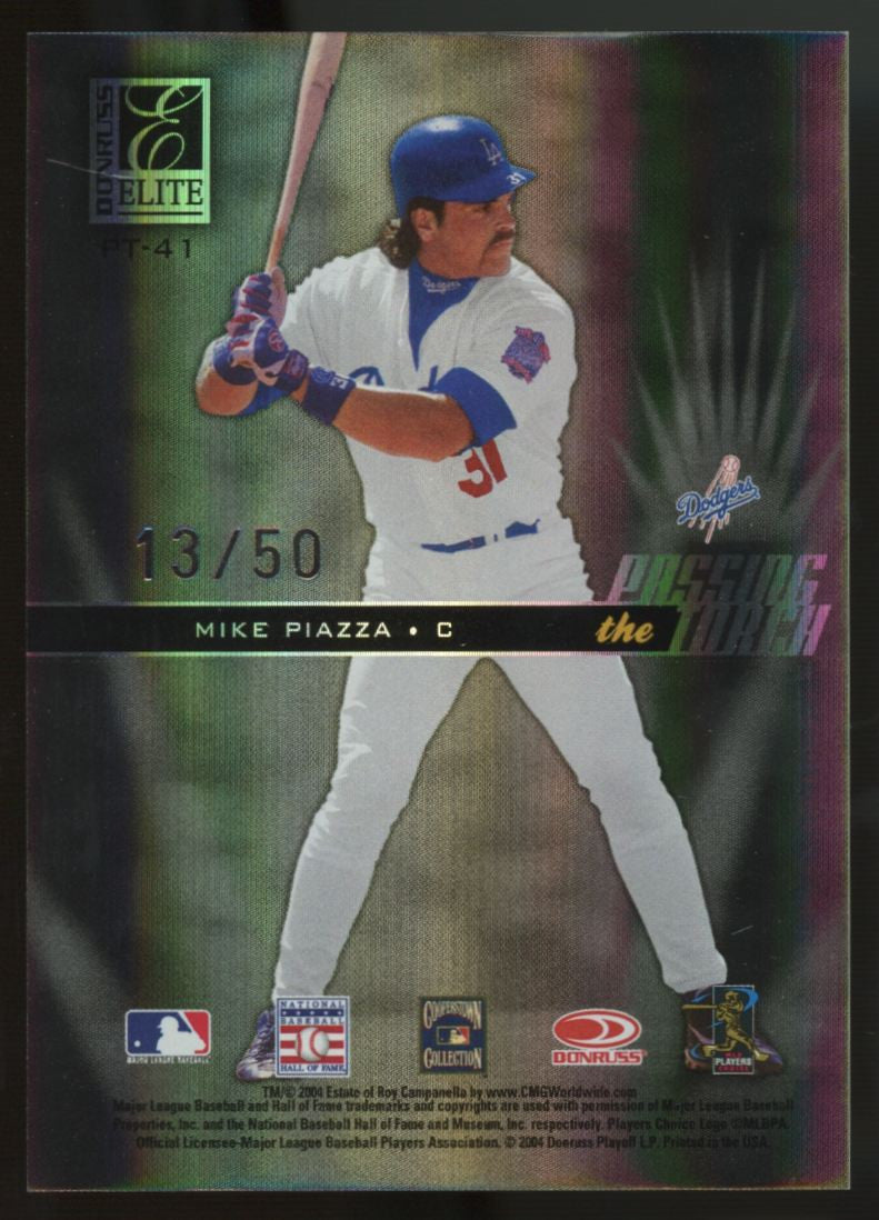 2004 Donruss Elite Campanella Piazza Passing The Torch /50 #PT-41