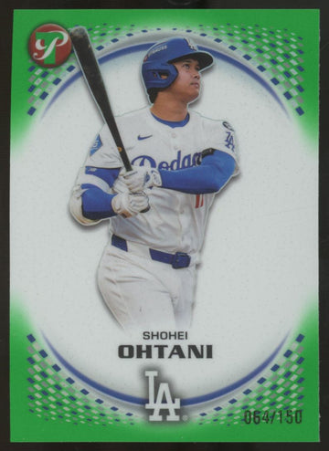2026 Topps Pristine Shohei Ohtani Green Refractor /150 #28