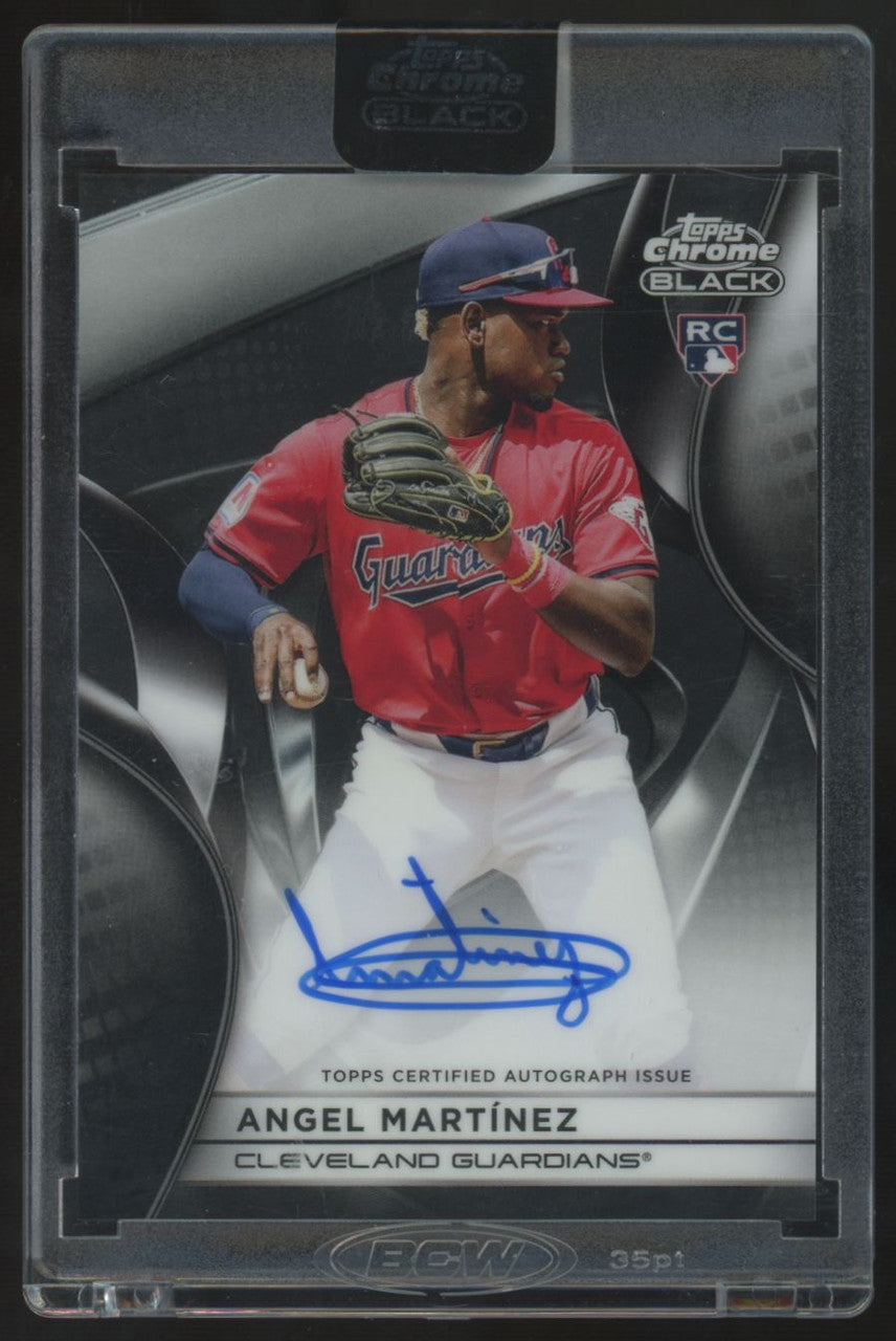 2025 Topps Chrome Black Angel Martinez RC Auto #CBA-AMA "A"