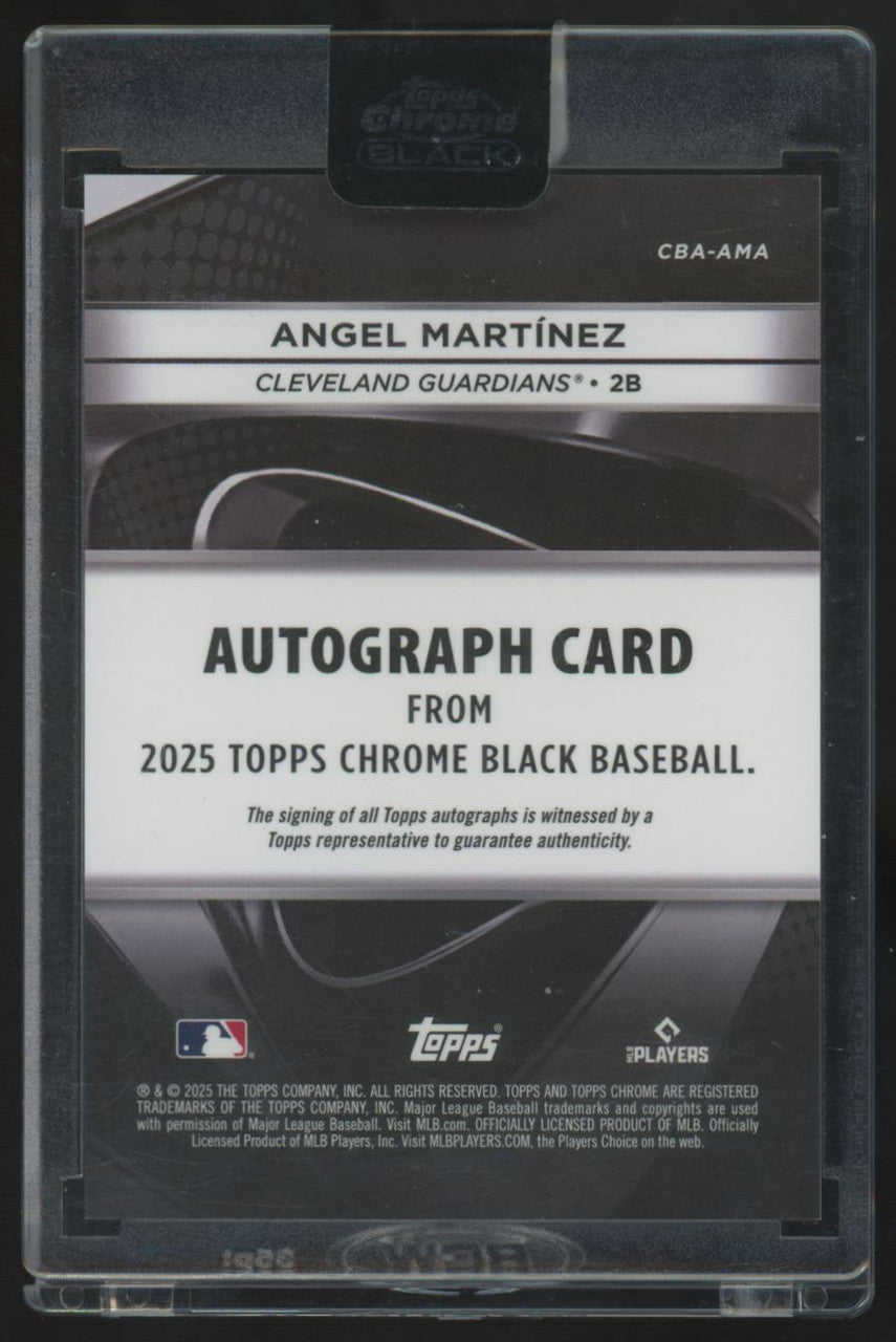 2025 Topps Chrome Black Angel Martinez RC Auto #CBA-AMA "A"