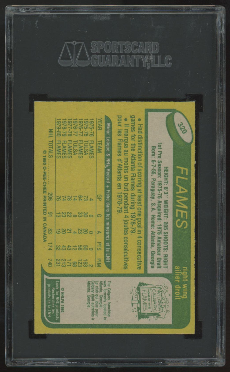 1980-81 O-Pee-Chee Willi Plett #320 SGC 9