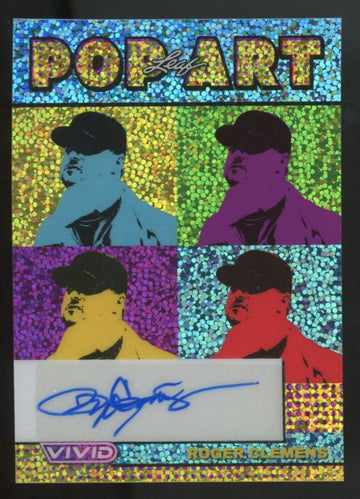 2024 Leaf Vivid Roger Clemens Pop Art Auto /10 #PA-RC1