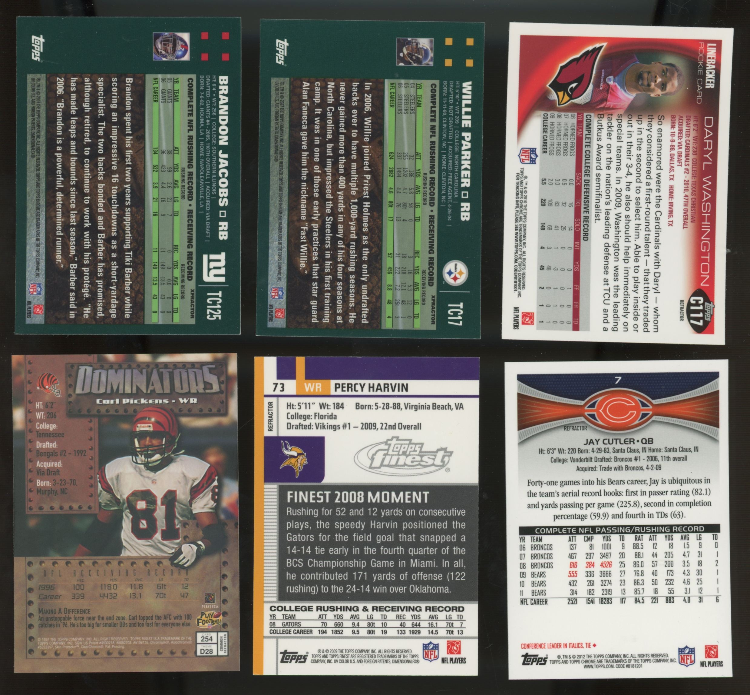 1990s-2010s Topps/Bowman Football Refractors (Lot of 66)