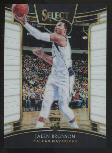 2018-19 Panini Select Jalen Brunson RC Concourse White Prizm /149 #8