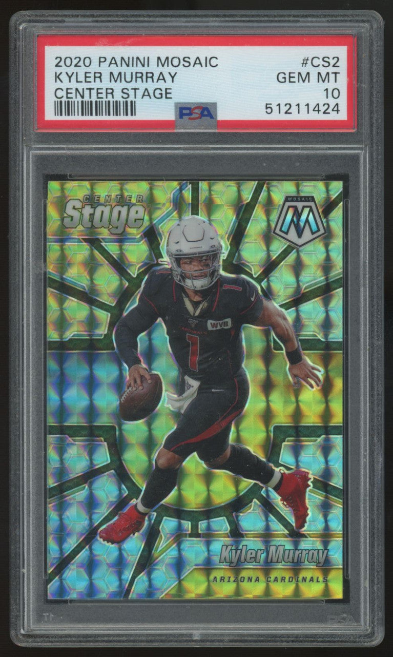 2020 Panini Mosaic Kyler Murray Center Stage #CS2 PSA 10