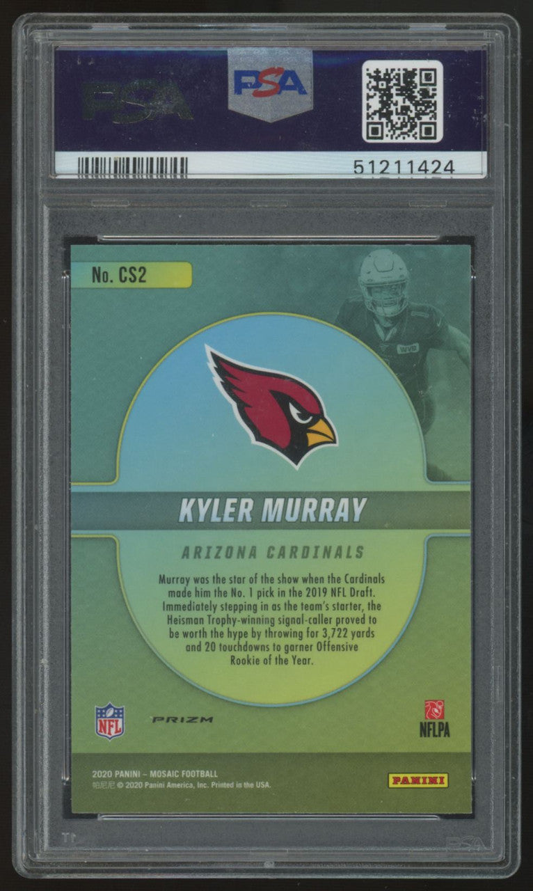 2020 Panini Mosaic Kyler Murray Center Stage #CS2 PSA 10