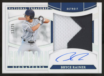 2025 Panini National Treasures Bryce Rainer Colossal Patch Auto /25 #CMA-BR