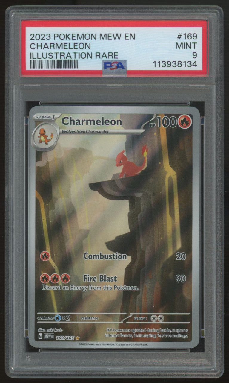 2023 Pokemon Charmeleon 151 Illustration Rare #169 PSA 9