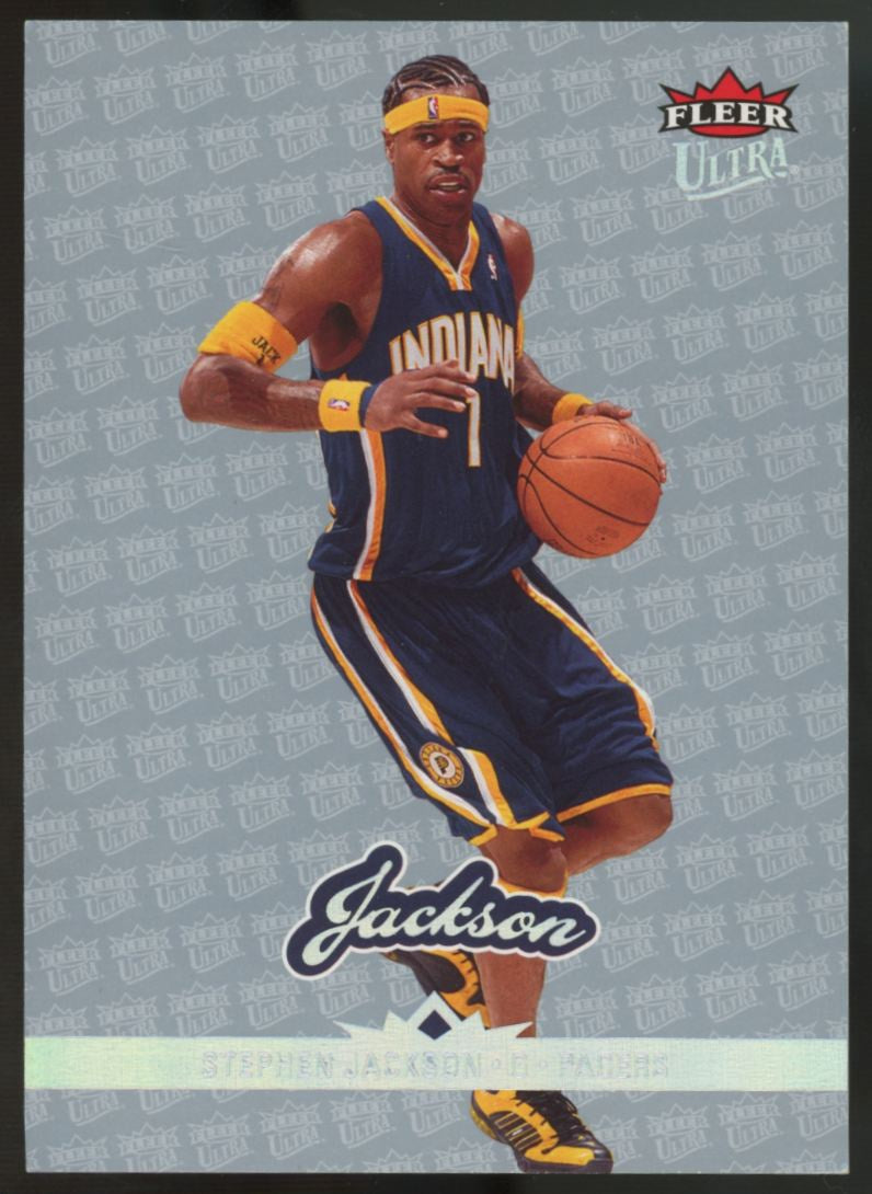 2006-07 Fleer Ultra Stephen Jackson Platinum Medallion /100 #59