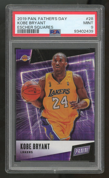 2019 Panini Father's Day Kobe Bryant Escher Squares /10 #28 PSA 9