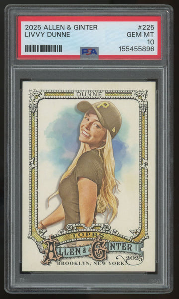 2025 Topps Allen & Ginter Livvy Dune #225 PSA 10