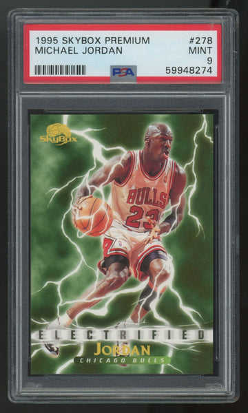 1995-96 Skybox Premium Michael Jordan Electrified #278 PSA 9