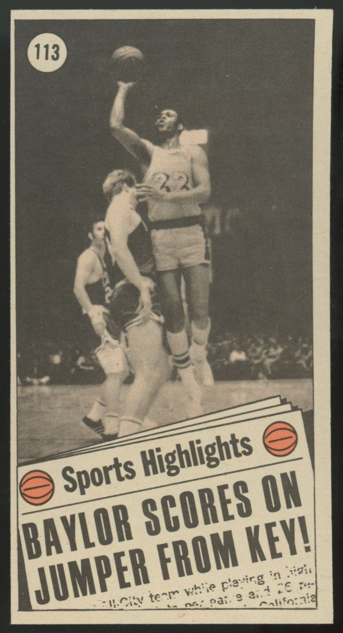 1970-71 Topps Elgin Baylor All-Star #113 EX/MT