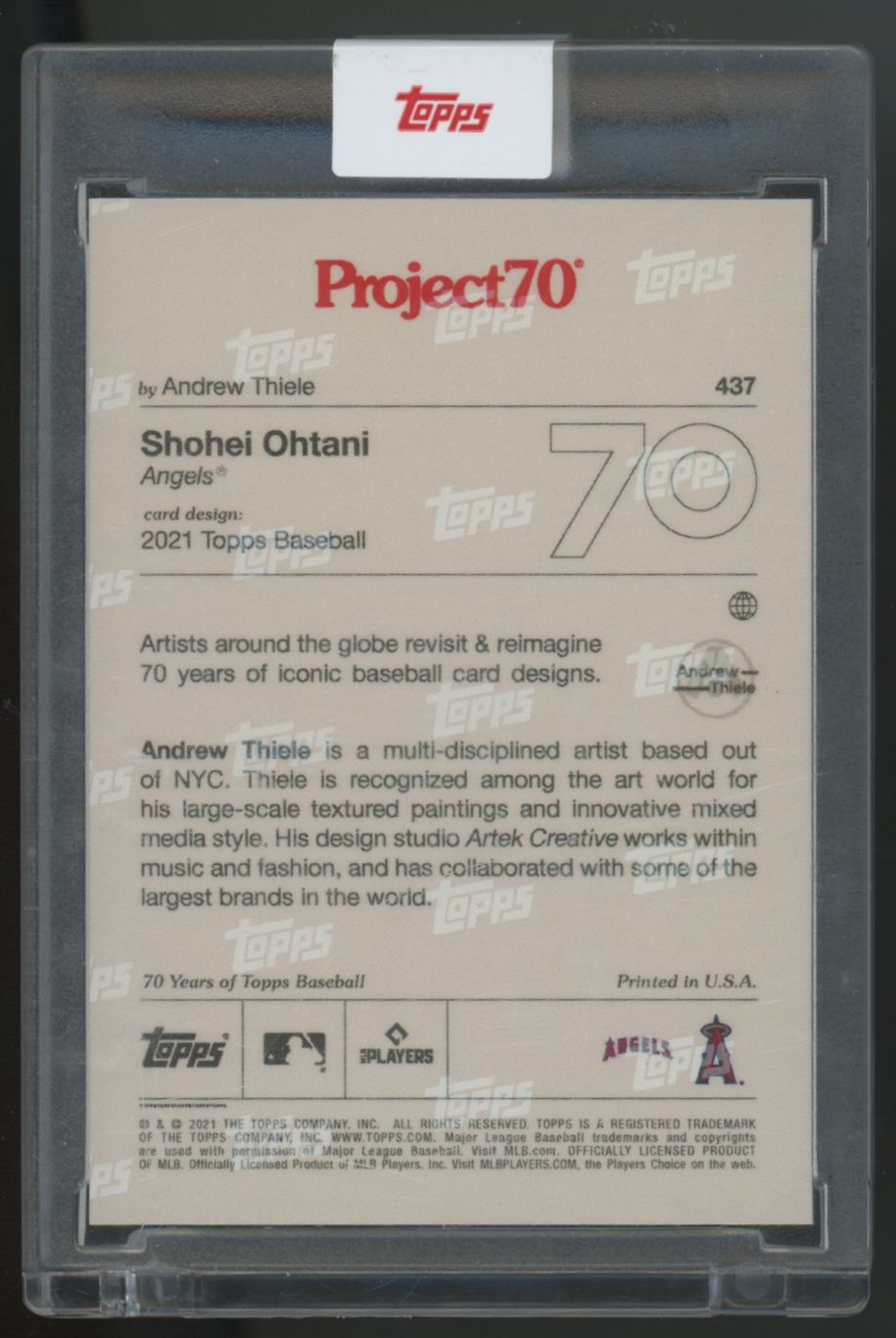 2021 Topps Project 70 Shohei Ohtani 1958 Design #437