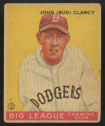 1933 Goudey John "Bud" Clancy #32 Good