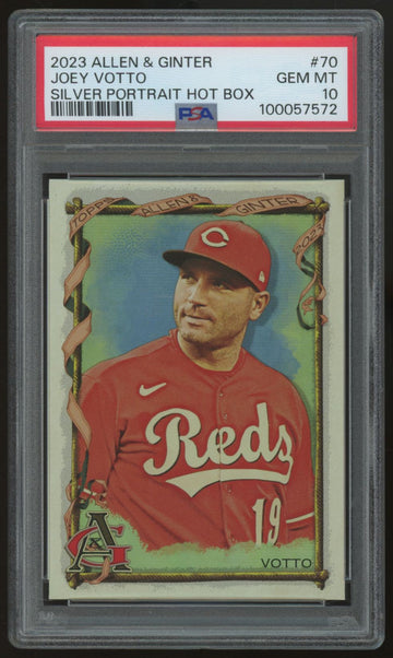 2023 Allen & Ginter Joey Votto Hot Box Silver Portrait #70 PSA 10