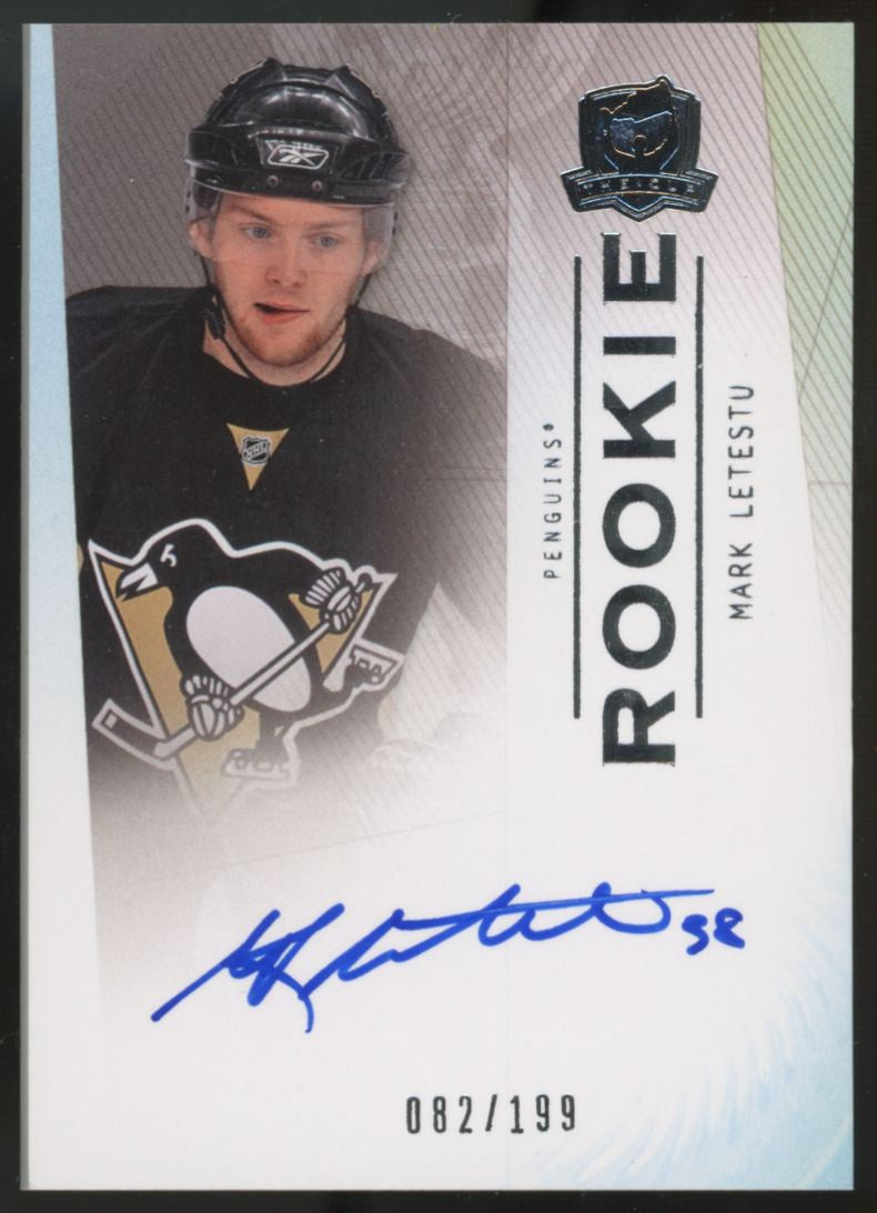 2009-10 Upper Deck The Cup Mark Letestu RC Auto /199 #102