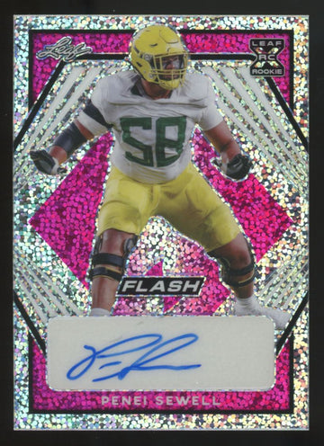 2021 Leaf Flash Penei Sewell RC Pink Auto /15 #BA-PS1