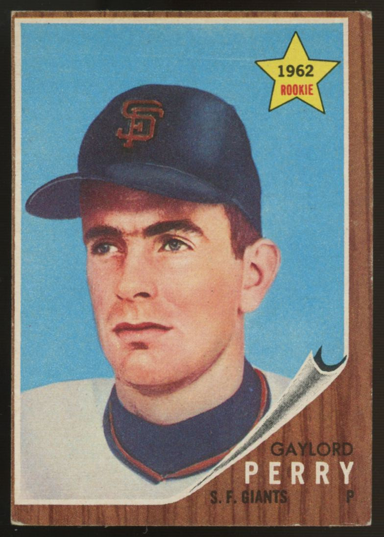 1962 Topps Gaylord Perry RC #199 VG/EX "A"